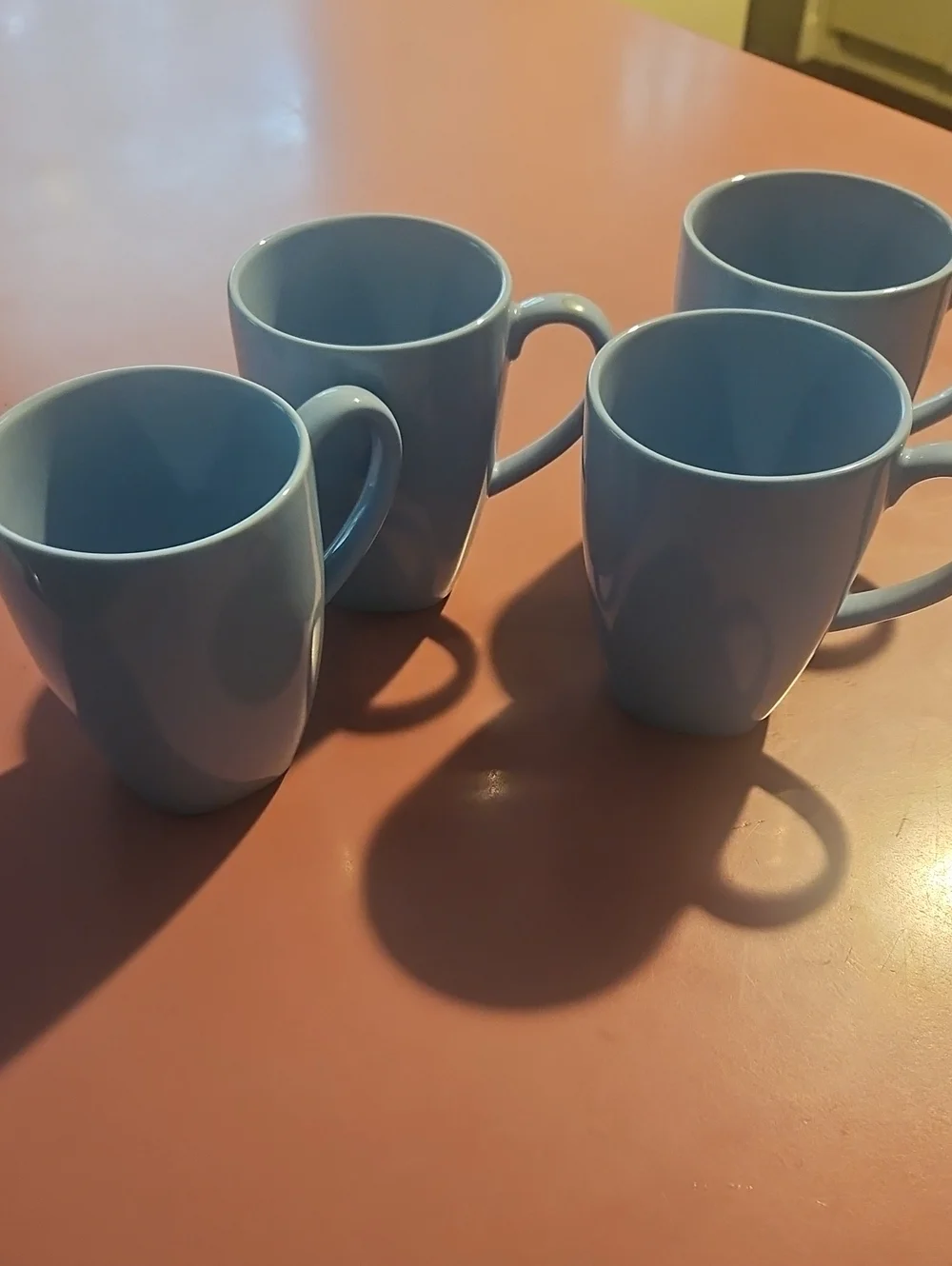 IKEA Light Blue Ceramic Mugs - Set of 4